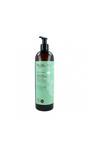 Shampooing bio au savon d'Alep 2 en 1 cheveux normaux  - Najel - 500 ml.