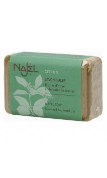 Savon d'Alep citron - Savon vivifiant - Najel - 100 g.