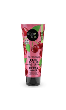 Peeling facial natural Limpiador - Gengibre Cerezas - Organic Shop - 75 ml