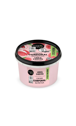 Crema corporal natural - Lichi Rosa - Organic Shop - 250 ml