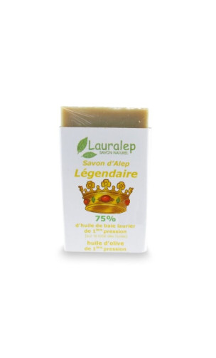 Savon d'Alep bio Rare Laurier 40% - Lauralep - 150 gr.