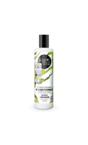 Après-shampoing naturel Fortifiant  - Blue Lagoon - Algues & Argile - Organic Shop - 280 ml.