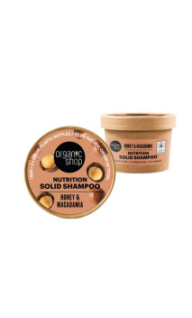 Shampoing solide naturel - Nutrition - Macadamia Miel - Organic shop - 60 g