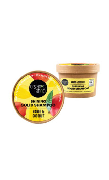 Shampoing solide naturel - Brillance - Mangue - Organic shop - 60 g