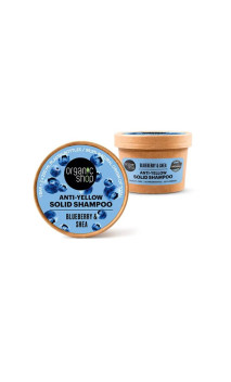 Shampoing Solide Naturel - Anti-jaunissement - Myrtille et Karité - Organic shop - 60 g