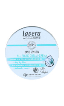 Crema hidratante bio Cara & Cuerpo Aloe vera & Almendra - Lavera - 150 ml.