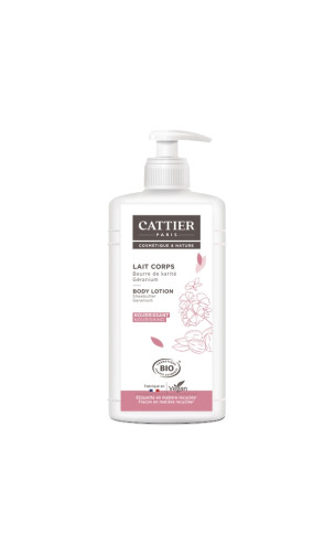 Lait corporel Nourrissant bio - Cattier - 500 ml.