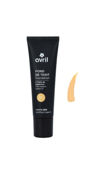 Fond de teint bio Miel - Satiné - Avril - 30 ml.