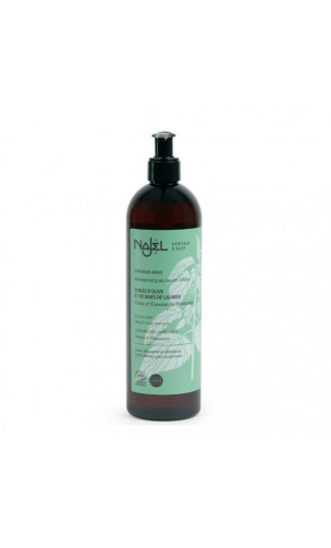 Shampooing bio au savon d'Alep 2 en 1 Cheveux gras - Najel - 500 ml.