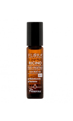 Aceite de ricino ecológico - Roll-on Uñas & Cejas - Flora - 10 ml