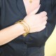 Brazalete de oro vegetal – MARIQUITA – Biojoya Capim dourado – Sloweco