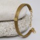 Bracelet en or végétal – TOKYO – Biobijou Capim dourado – Sloweco