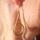 Boucles d'oreilles en or végétal – PRAGUE – Biobijou Capim dourado – Sloweco