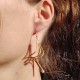 Boucles d'oreilles en or végétal – NAZARÉ – Biobijou Capim dourado – Sloweco