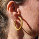 Boucles d'oreilles en or végétal – CARAÏBE – Biobijou Capim dourado – Sloweco