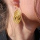 Pendientes oro vegetal – PARIS – Biojoya Capim dourado – Sloweco