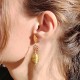 Boucles d'oreilles en or végétal – NEW YORK – Biobijou Capim dourado – Sloweco