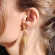 Pendientes oro vegetal – NEW YORK – Biojoya Capim dourado – Sloweco