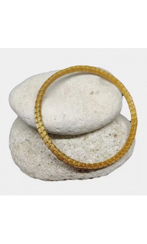 Bracelet en or végétal – ROME – Biobijou Capim dourado – Sloweco