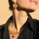 Collar triple oro vegetal – NEW YORK – Biojoya Capim dourado – Sloweco