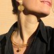 Collier triple or végétal – NEW YORK – Biobijou Capim dourado – Sloweco