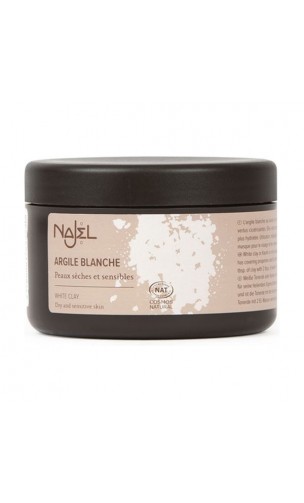 Argile blanche naturelle en poudre- Najel - 150 g.