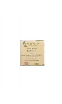 Jabón de Alepo BIO tradicional Laurel al 20 - Primera presión  - Lauralep - 200 g.