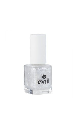 Esmalte de uñas natural Top coat pailleté - Avril - 7 ml.