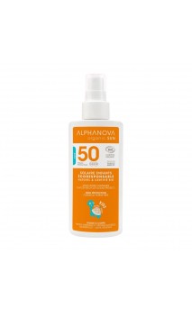 Spray solaire naturel KIDS facteur 50 - Recyclé - Alphanova Sun Enfant - 125 gr.