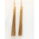 Boucles d'oreilles en or végétal – LAS VEGAS – Biobijou Capim dourado – Sloweco
