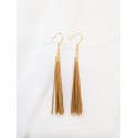 Boucles d'oreilles en or végétal – LAS VEGAS – Biobijou Capim dourado – Sloweco