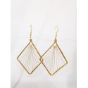 Pendientes oro vegetal – HELSINKI – Biojoya Capim dourado – Sloweco