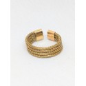 Bague semi-rigide en or végétal – UTAH - Biobijou Capim dourado – Sloweco