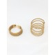 Bague semi-rigide en or végétal – UTAH - Biobijou Capim dourado – Sloweco