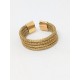 Bague semi-rigide en or végétal – UTAH - Biobijou Capim dourado – Sloweco