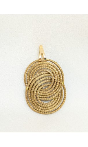 Pendentif en or végétal – PARIS  – Biobijou Capim dourado – Sloweco