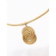 Pendentif en or végétal – PARIS  – Biobijou Capim dourado – Sloweco