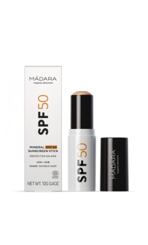 Stick Protector solar natural Mineral Pro-active FPS 50 - MÁDARA -  40 ml.