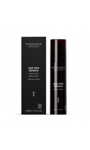 Crema de Noche natural Age Defense - Time Miracle - MÁDARA - 50 ml.