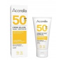 Crème solaire Visage naturelle SPF 50 Sans parfum - Acorelle - 50 ml.