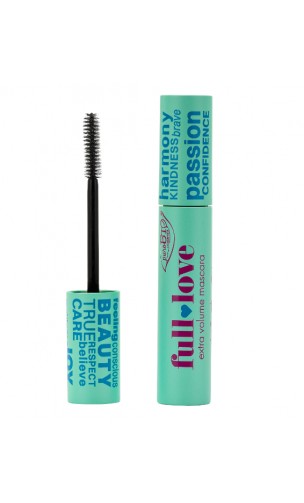 Máscara bio - FULL LOVE - Negra - EXTRA Volumen - PuroBIO - 14.7 ml.