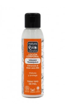 Loción corporal ecológica Verano tranquilo Repelente - Aloe & Citronela - NaturaBIO Cosmetics - 100 ml.
