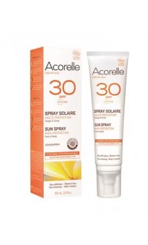Spray Protector solar ecológico SPF 30 - Acorelle - 100 ml.