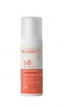 Crème solaire naturelle BÉBÉ ENFANT SPF 50+ - ALGA MARIS -  100 ml.