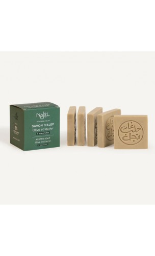 Savon d'Alep naturel 5 pour cent - Najel - 5x20g