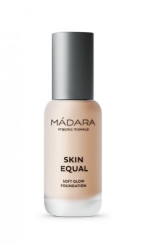 Base de maquillaje bio  020 IVORY SKIN EQUAL Foundation FPS15 - Ácido hyalurónico - MÁDARA - 30 ml.
