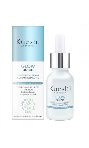 Sérum facial natural Hidratante Ácido hialurónico + Vit C Glow juice - APOTHEKE - KUESHI - 30 ml.
