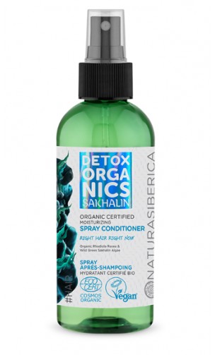 Après-shampooing hydratant en SPRAY - DETOX  ORGANICS - Natura Siberica - 170 ml
