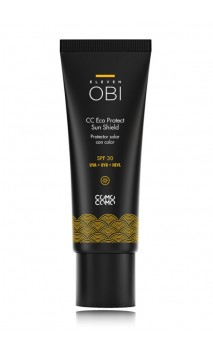 Protecteur solaire anti-âge bio SPF30 TEINTÉ - COMO COMO - Acide hyaluronique - CC Eco Protect Sun & Age - ELEVEN OBI - 50 ml.