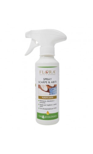 Spray purifiant naturel - Chaussures et vêtements - Flora - 200 ml.